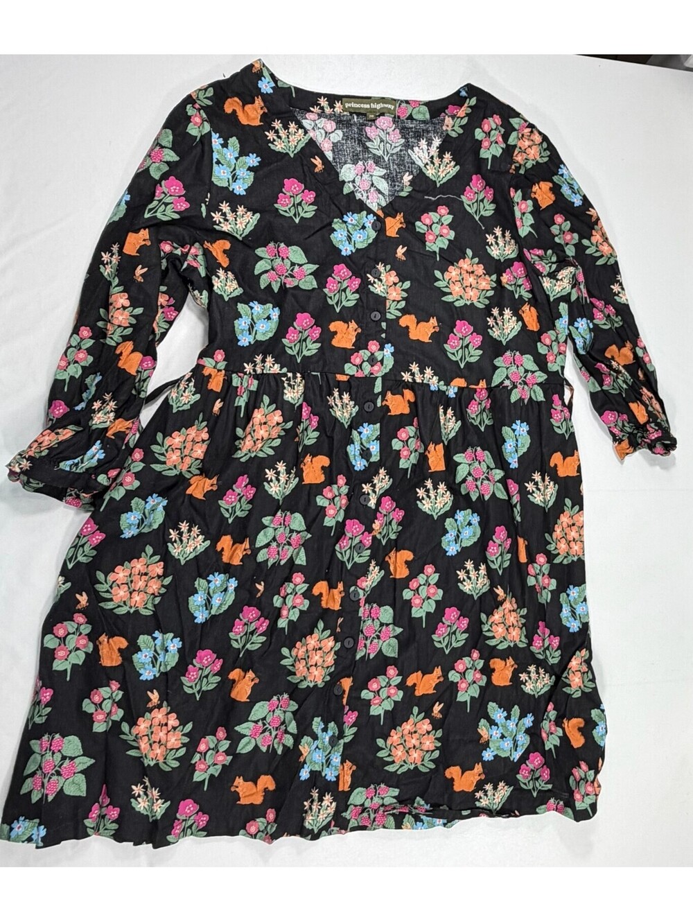 Princess Highway Floral Patterned Cotton Dress Size 20